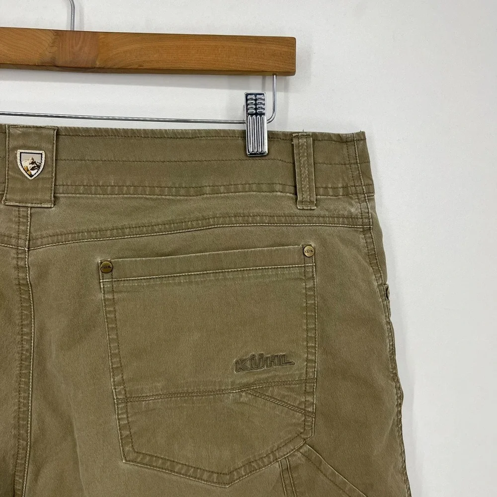 Kuhl Shorts Men's Size 38 Brown Vintage Patina Dye‎ Outdoors Hiking Pockets